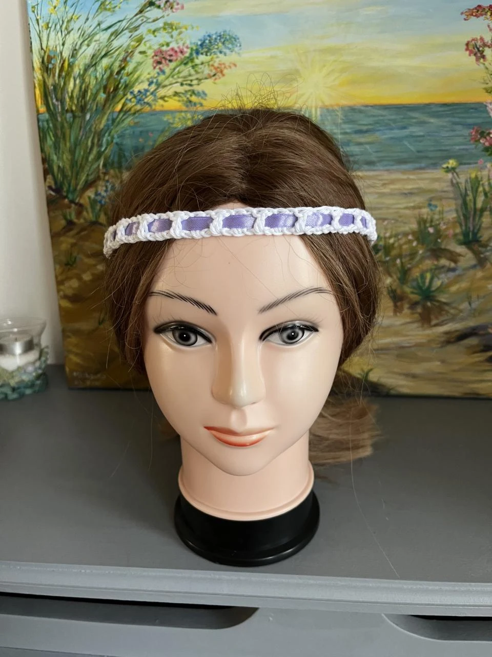 Colar Chokers Halskette Nuince Collar Collana Colar Bandeau handmade Blanc Vio – photo 4
